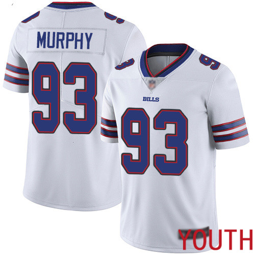 Youth Buffalo Bills 93 Trent Murphy White Vapor Untouchable Limited Player NFL Jersey